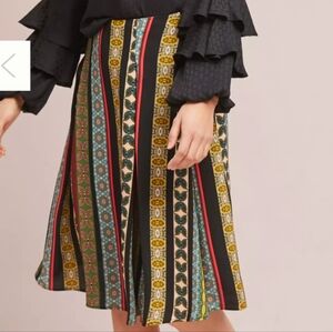 Anthropologie Scarf Midi Skirt